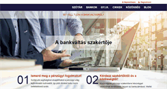 Desktop Screenshot of bankvaltas.hu