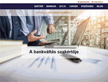 Tablet Screenshot of bankvaltas.hu